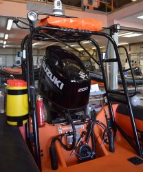Self Righting Frame With Inflation Bag Cylinder